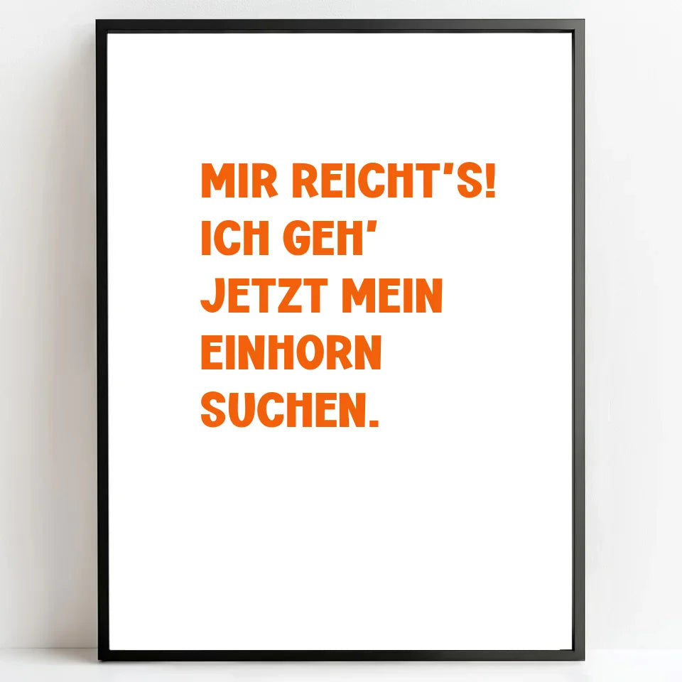 Personalisierte Poster  Bilderrahmen schwarz matt 30 x 40 cm