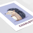Kleiner Igel: Dein personalisiertes Poster für sanfte Träume! - posterfolio.de