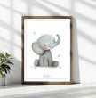 Liebenswertes Elefantenbaby: Dein personalisiertes Poster für pure Freude! - posterfolio.de