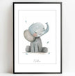 Liebenswertes Elefantenbaby: Dein personalisiertes Poster für pure Freude! - posterfolio.de