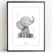 Liebenswertes Elefantenbaby: Dein personalisiertes Poster für pure Freude! - posterfolio.de