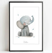 Liebenswertes Elefantenbaby: Dein personalisiertes Poster für pure Freude! - posterfolio.de