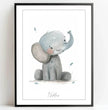 Liebenswertes Elefantenbaby: Dein personalisiertes Poster für pure Freude! - posterfolio.de