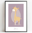 Zauberhaftes Giraffenposter: Dein personalisiertes Kinderzimmer-Highlight! - posterfolio.de