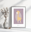 Zauberhaftes Giraffenposter: Dein personalisiertes Kinderzimmer-Highlight! - posterfolio.de