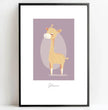 Zauberhaftes Giraffenposter: Dein personalisiertes Kinderzimmer-Highlight! - posterfolio.de