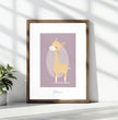 Zauberhaftes Giraffenposter: Dein personalisiertes Kinderzimmer-Highlight! - posterfolio.de