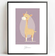 Zauberhaftes Giraffenposter: Dein personalisiertes Kinderzimmer-Highlight! - posterfolio.de