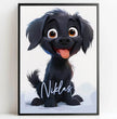 Fröhlicher Welpe: Dein personalisiertes Poster für pure Freude! - posterfolio.de