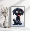 Fröhlicher Welpe: Dein personalisiertes Poster für pure Freude! - posterfolio.de