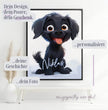 Fröhlicher Welpe: Dein personalisiertes Poster für pure Freude! - posterfolio.de