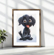 Fröhlicher Welpe: Dein personalisiertes Poster für pure Freude! - posterfolio.de
