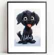 Fröhlicher Welpe: Dein personalisiertes Poster für pure Freude! - posterfolio.de