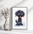 Fröhlicher Welpe: Dein personalisiertes Poster für pure Freude! - posterfolio.de