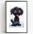 Fröhlicher Welpe: Dein personalisiertes Poster für pure Freude! - posterfolio.de