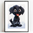 Fröhlicher Welpe: Dein personalisiertes Poster für pure Freude! - posterfolio.de