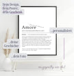 Amore Definition Poster: Dein personalisiertes Geschenk der Liebe - posterfolio.de