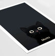 Neugierige Katze: Dein personalisiertes Poster für charmante Blickfänge! - posterfolio.de