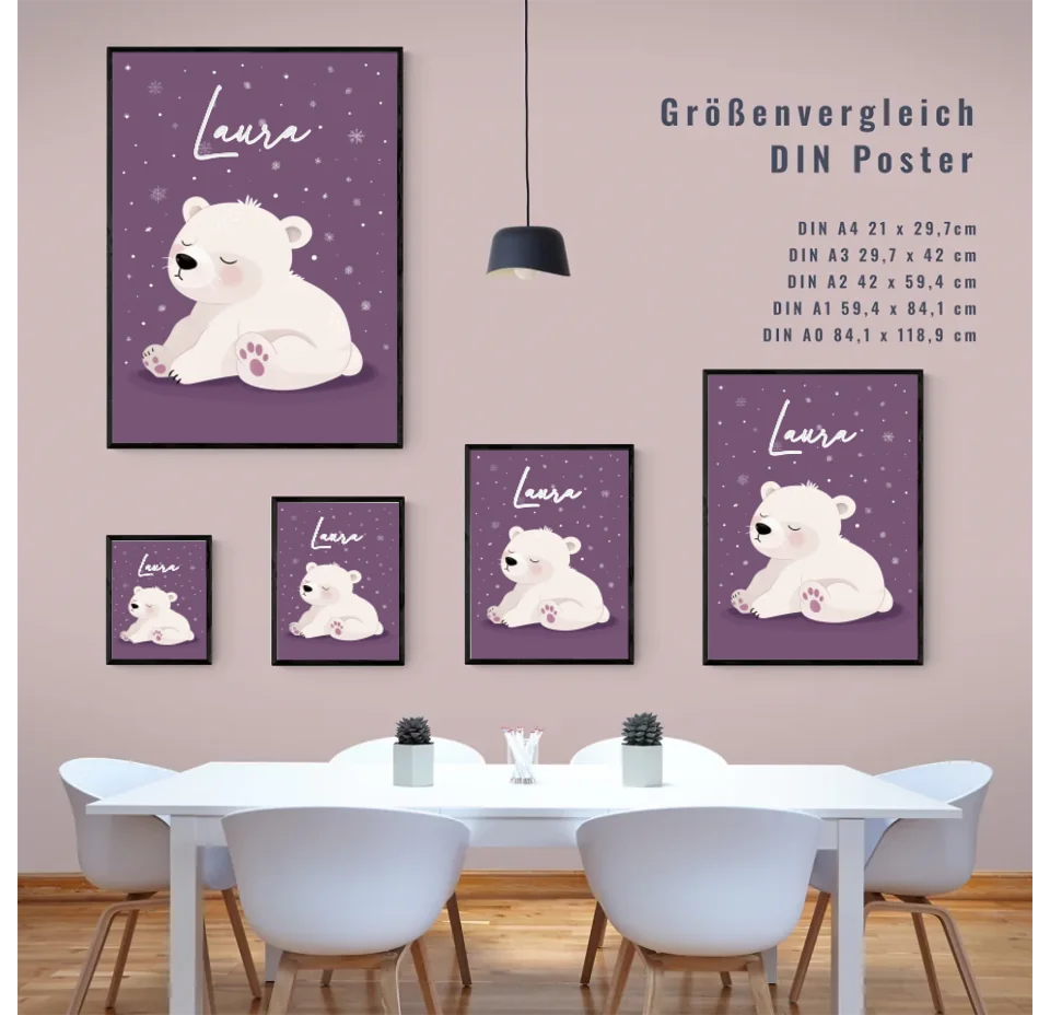 Zauberhaftes Kinderposter: Individuelles Geschenk fürs Kinderzimmer!