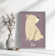 Niedlicher Bär: Dein personalisiertes Poster für leuchtende Kinderaugen! - posterfolio.de