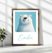 Glücklicher Eisbär: Dein personalisiertes Poster für pure Freude! - posterfolio.de