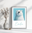 Glücklicher Eisbär: Dein personalisiertes Poster für pure Freude! - posterfolio.de