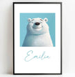 Glücklicher Eisbär: Dein personalisiertes Poster für pure Freude! - posterfolio.de