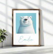 Glücklicher Eisbär: Dein personalisiertes Poster für pure Freude! - posterfolio.de