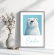 Glücklicher Eisbär: Dein personalisiertes Poster für pure Freude! - posterfolio.de