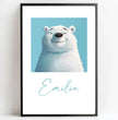 Glücklicher Eisbär: Dein personalisiertes Poster für pure Freude! - posterfolio.de