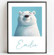 Glücklicher Eisbär: Dein personalisiertes Poster für pure Freude! - posterfolio.de