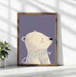 Fröhlicher Eisbär: Dein personalisiertes Poster fürs Kinderzimmer! - posterfolio.de