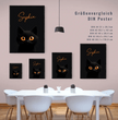 Zauberhafte Katze: Dein personalisiertes Poster für magische Momente! - posterfolio.de