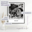 Persönliches Liebesposter: Unser “für immer” Moment - Euer personalisiertes Geschenk! - posterfolio.de
