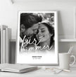 Persönliches Liebesposter: Unser “für immer” Moment - Euer personalisiertes Geschenk! - posterfolio.de