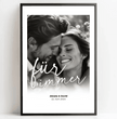 Persönliches Liebesposter: Unser “für immer” Moment - Euer personalisiertes Geschenk! - posterfolio.de
