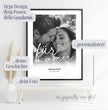 Persönliches Liebesposter: Unser “für immer” Moment - Euer personalisiertes Geschenk! - posterfolio.de