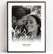 Persönliches Liebesposter: Unser “für immer” Moment - Euer personalisiertes Geschenk! - posterfolio.de