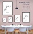Personalisiertes Hochzeitsposter - Unser ‘ja’ für die Liebe - posterfolio.de