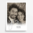 Personalisiertes Hochzeitsposter ”yes": Euer einzigartiger Liebesbeweis