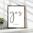 Personalisiertes Liebesbeweis-Poster: Euer persönlicher yes-Moment festgehalten! - posterfolio.de