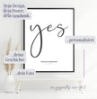 Personalisiertes Liebesbeweis-Poster: Euer persönlicher yes-Moment festgehalten! - posterfolio.de