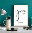 Personalisiertes Liebesbeweis-Poster: Euer persönlicher yes-Moment festgehalten! - posterfolio.de