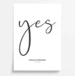 Personalisiertes Liebesbeweis-Poster: Euer persönlicher yes-Moment festgehalten! - posterfolio.de