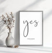 Personalisiertes Liebesbeweis-Poster: Euer persönlicher yes-Moment festgehalten! - posterfolio.de