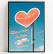 Dein persönlicher Liebesbeweis: Personalisiertes Poster mit Herz und individueller Botschaft! - posterfolio.de