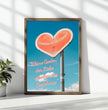 Dein persönlicher Liebesbeweis: Personalisiertes Poster mit Herz und individueller Botschaft! - posterfolio.de