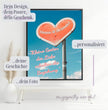 Dein persönlicher Liebesbeweis: Personalisiertes Poster mit Herz und individueller Botschaft! - posterfolio.de