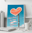 Dein persönlicher Liebesbeweis: Personalisiertes Poster mit Herz und individueller Botschaft! - posterfolio.de