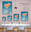 Dein persönlicher Liebesbeweis: Personalisiertes Poster mit Herz und individueller Botschaft! - posterfolio.de